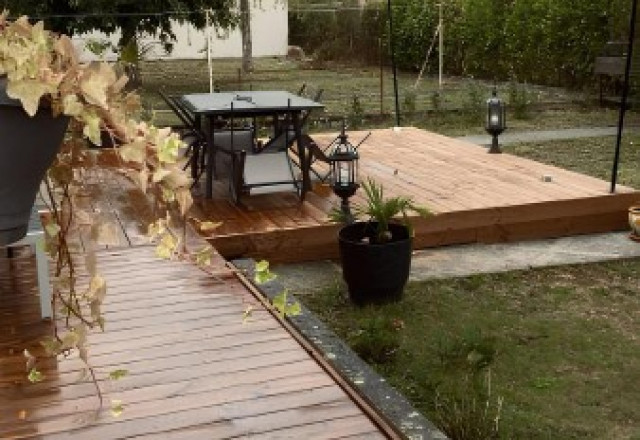 Création d'une terrasse en bois